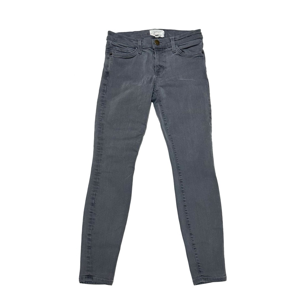 5/$50 Current/Elliott The Stiletto Gunmetal Low Rise Skinny Jeans Washed Grey